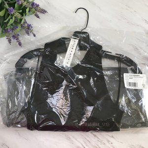 NWT - Alice + Olivia Salem Cowled Halter Jumpsuit